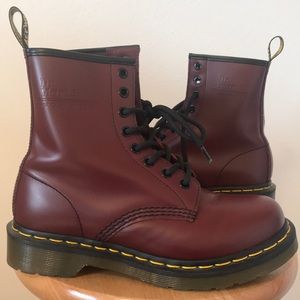 DR. MARTENS CHERRY RED BOOTS